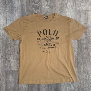 Ralph Lauren Tan Graphic Tee